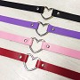 Nep leren heart choker Nep leren heart choker